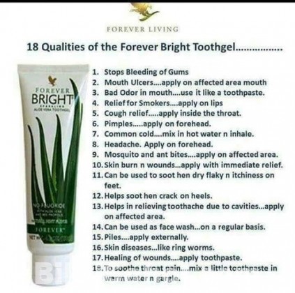 Forever Bright Aloe vera Toothgel